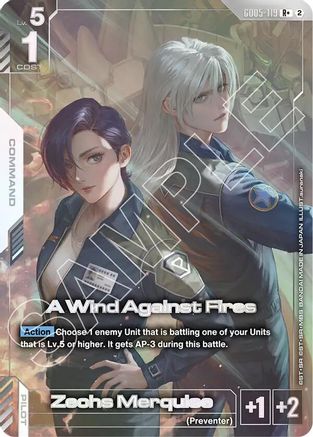 A Wind Against Fires (R+) (GD05-119) - R+
