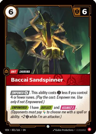 Baccai Sandspinner - 001/166 - Common (Foil)