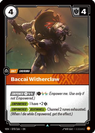 Baccai Witherclaw - 078/166 - Uncommon (Foil)