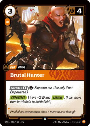 Brutal Hunter - 070/166 - Common (Foil)
