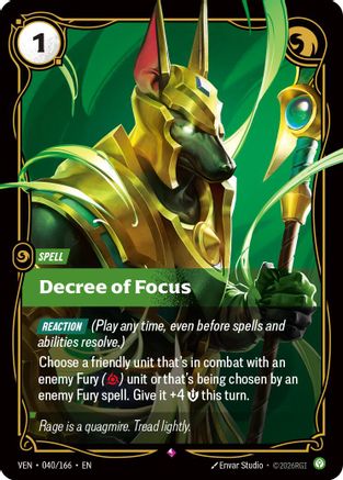 Decree of Focus - 040/166 - Rare