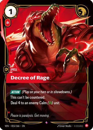 Decree of Rage - 015/166 - Rare