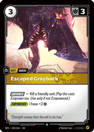 Escaped Grayback - 124/166 - Uncommon (Foil)