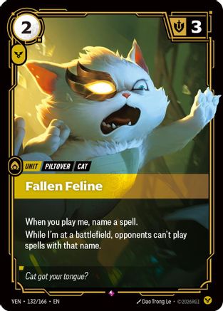 Fallen Feline - 132/166 - Rare