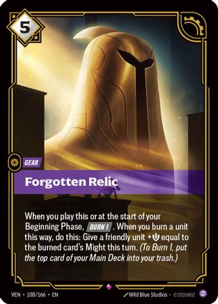 Forgotten Relic - 108/166 - Rare