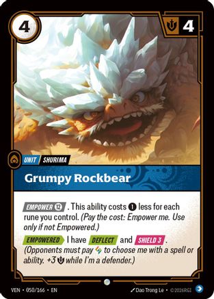 Grumpy Rockbear - 050/166 - Common (Foil)