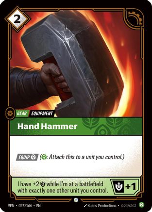 Hand Hammer - 027/166 - Common (Foil)