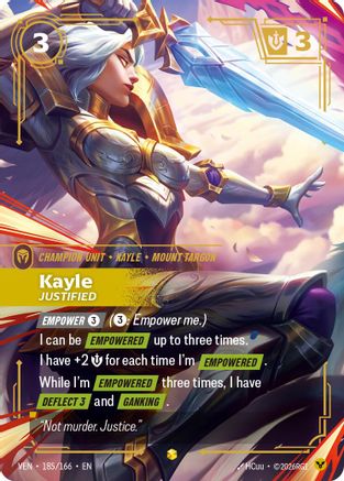 Kayle - Justified (Overnumbered) - 185/166 - Showcase