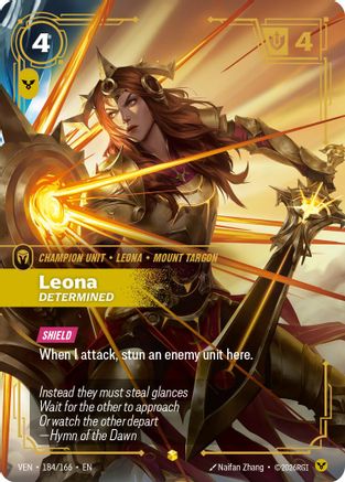 Leona - Determined (Overnumbered) - 184/166 - Showcase