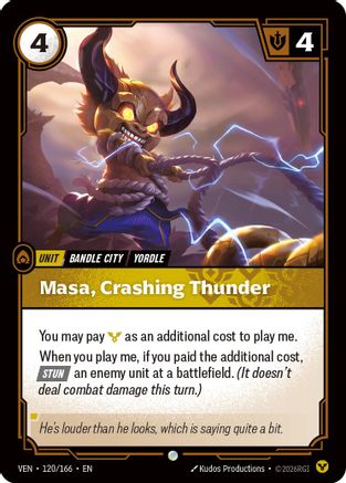 Masa, Crashing Thunder - 120/166 - Common (Foil)