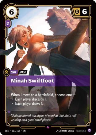 Minah Swiftfoot - 111/166 - Rare
