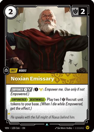 Noxian Emissary - 128/166 - Uncommon (Foil)
