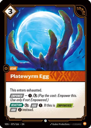 Platewyrm Egg - 075/166 - Common (Foil)