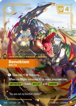 Renekton - Brute (Overnumbered) - 177/166 - Showcase