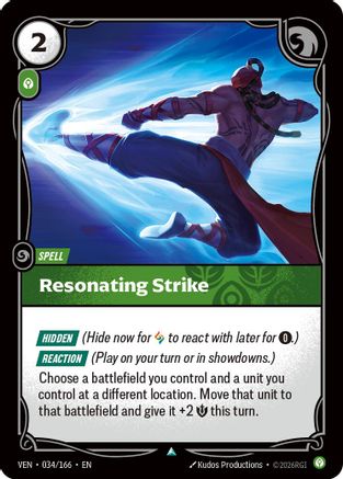 Resonating Strike - 034/166 - Uncommon (Foil)