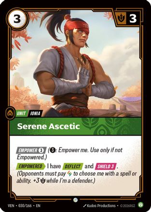 Serene Ascetic - 030/166 - Common (Foil)