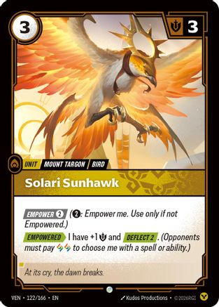 Solari Sunhawk - 122/166 - Common (Foil)