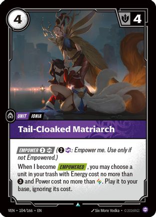 Tail-Cloaked Matriarch - 104/166 - Uncommon (Foil)