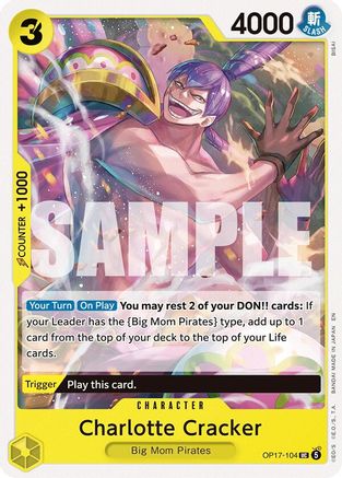 Charlotte Cracker - OP17-104 - Uncommon (Presale)