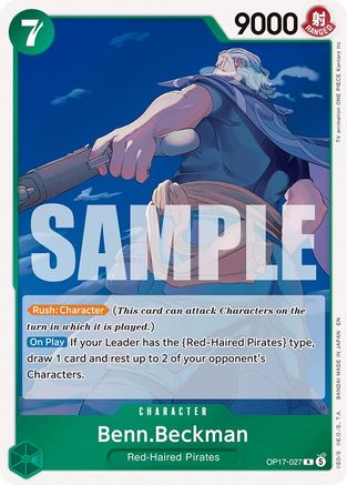 Benn.Beckman - OP17-027 - Rare (Presale)