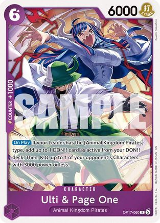 Ulti & Page One - OP17-060 - Rare (Presale)