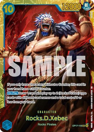 Rocks.D.Xebec - OP17-118 - Secret Rare (Presale)