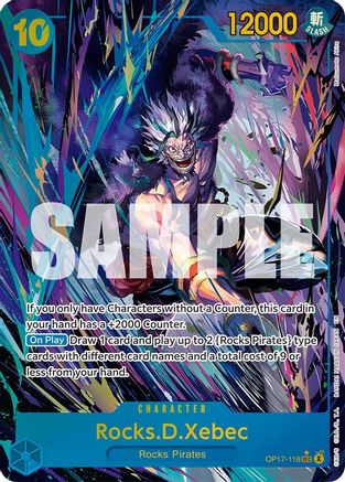 Rocks.D.Xebec (Alternate Art) - OP17-118 - Secret Rare (Presale)