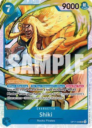 Shiki - OP17-048 - Super Rare (Presale)