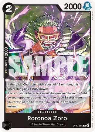 Roronoa Zoro - OP17-095 - Common (Presale)
