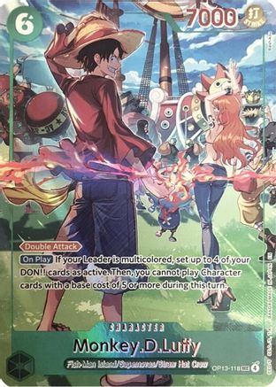 Monkey.D.Luffy (English Version 3rd Anniversary Set) - OP13-118 - Secret Rare
