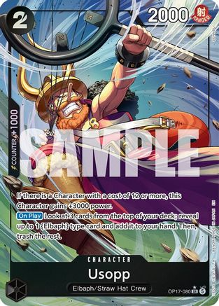 Usopp (Alternate Art) - OP17-080 - Super Rare (Presale)
