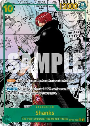 Shanks (Manga) - OP17-022 - Super Rare (Presale)