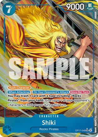 Shiki (Alternate Art) - OP17-048 - Super Rare (Presale)