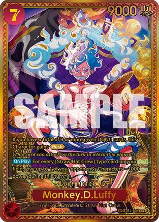 Monkey.D.Luffy (SP) - ST31-004 - Super Rare (Presale)