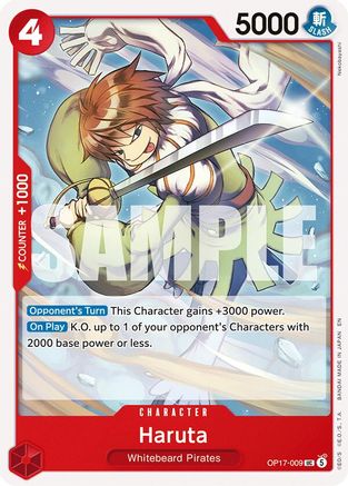 Haruta - OP17-009 - Uncommon (Presale)