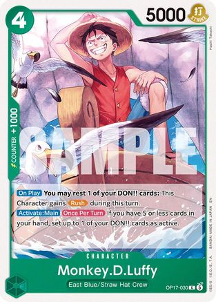 Monkey.D.Luffy - OP17-030 - Common (Presale)