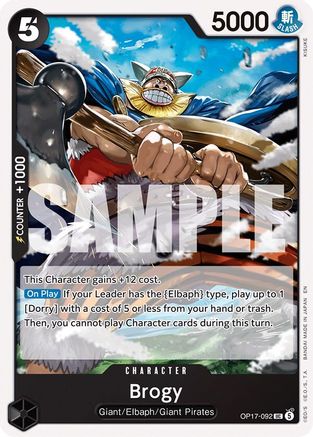 Brogy - OP17-092 - Uncommon (Presale)