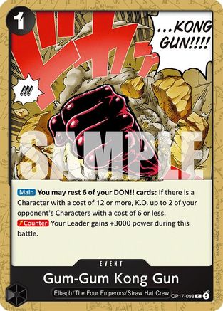 Gum-Gum Kong Gun - OP17-098 - Common (Presale)
