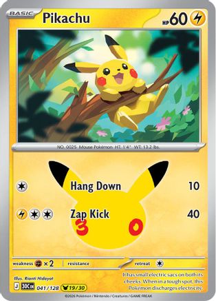 Pikachu - 041/128 - Pikachu Rare