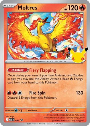 Moltres (30th Celebration) - 096 - Promo