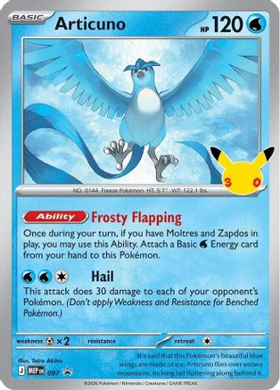 Articuno (30th Celebration) - 097 - Promo