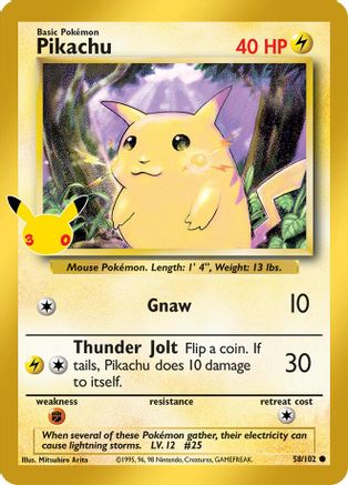 Pikachu - 058/102 - Classic Collection