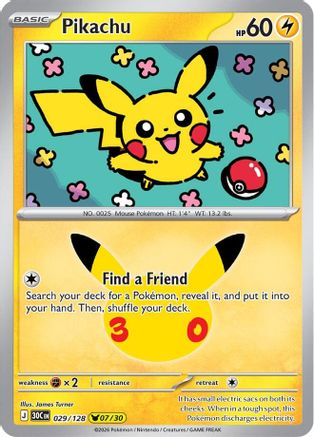 Pikachu - 029/128 - Pikachu Rare