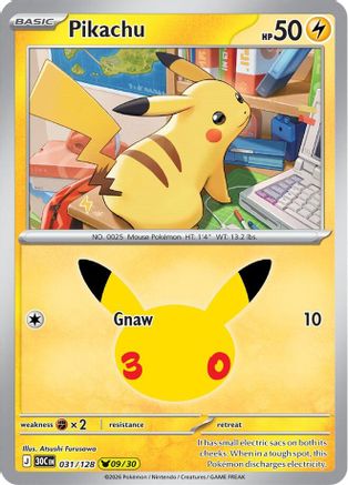 Pikachu - 031/128 - Pikachu Rare
