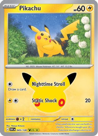 Pikachu - 045/128 - Pikachu Rare