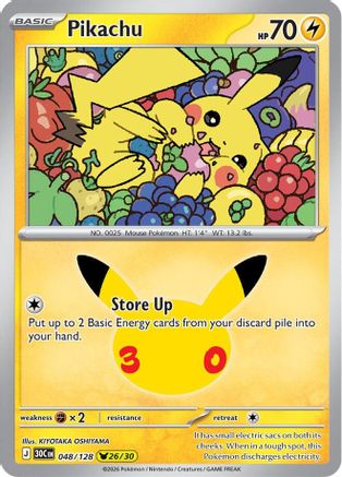 Pikachu - 048/128 - Pikachu Rare