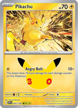 Pikachu - 052/128 - Pikachu Rare