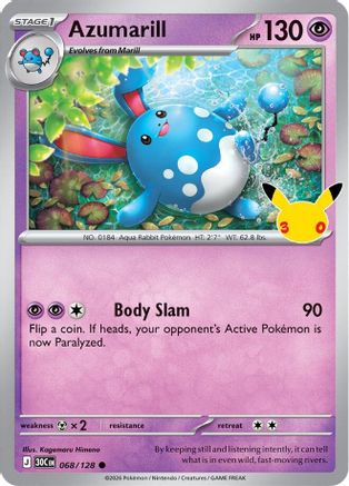 Azumarill - 068/128 - Common