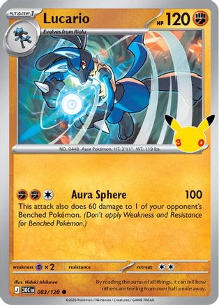 Lucario - 083/128 - Common