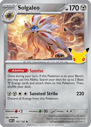 Solgaleo - 105/128 - Rare